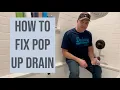 HOW TO FIX KOHLER TUB POP UP DRAIN - BATHTUB REPAIR