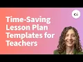Setting Up Time-Saving Lesson Plan Templates in Common Planner Step-by-Step Teacher Hack