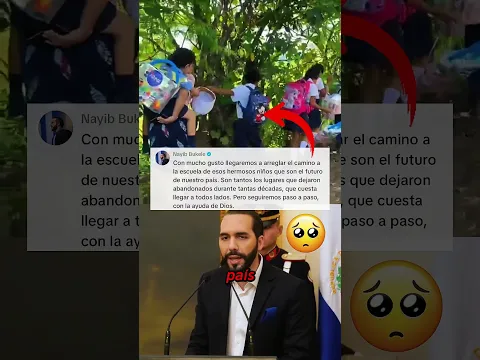 ¡NIÑOS PIDIERON AYUDA Y BUKELE RESPONDIÓ!