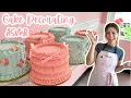 Satisfying Cake Decorating ASMR Decorate Vintage Lambeth Cakes With Me No Talking No Music