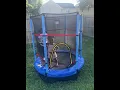 Yescom 4 5 ft Mini Trampoline with Net Pad Indoor Kids Exercise - Customer Review