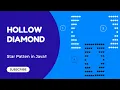 Hollow Diamond Star Pattern in Java Full Logic Code