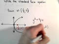 Conic Sections Parabola Find Equation of Parabola Given the Focus