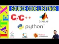 Include MATLAB Python and Others Source Code in LaTeX Latex Basic Tutorial-36