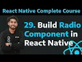 29 Radio Button in React Native Build Custom Radio Button in React Native Part - 29