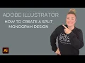 Adobe Illustrator How to Create a Split Monogram