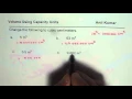 Change Units for Volume to Cubic Centimeter