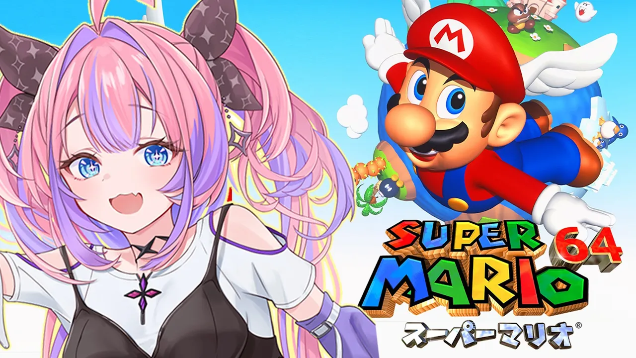 【スーパーマリオ64】完全初見！初めてのマリオ64に挑戦！【#綺々羅々ヴィヴィ #hololiveDEV_IS #FLOWGLOW】