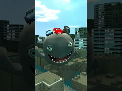 ALL SIZE GROWING EVOLUTION SEA LIFE WHALE CYRIAK SAVE LIGHTNING MCQQEEN CARS FLOODED BIG CITY Gmod