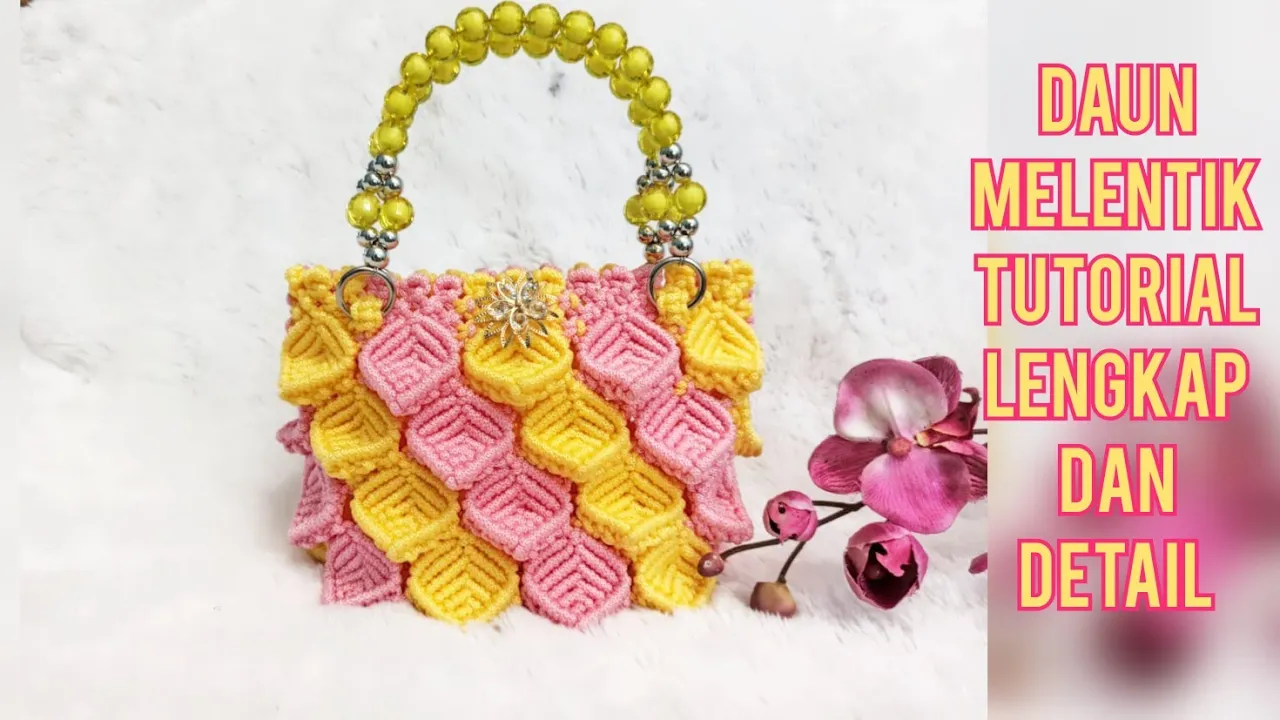 DIY - Cara Membuat Tas HP Dari Tali Kur Untuk Pemula // How to Make an HP Bag // Macrame Bag. 