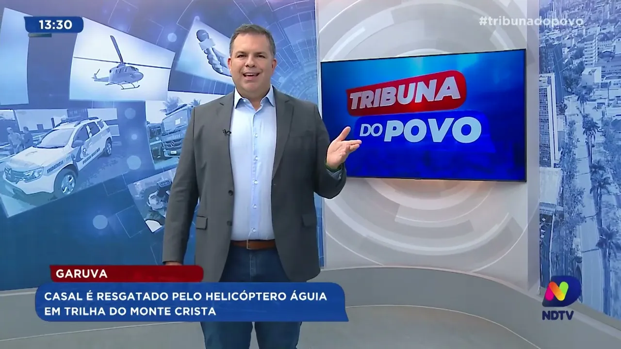 Casal é resgatado pelo helicóptero Águia após se perder em trilha do Monte Crista