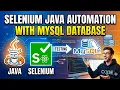 Selenium Java Automation with MySQL Database