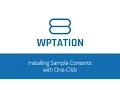 Envision WordPress Theme Installing Sample Contents with One-Click