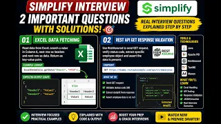Simplify Interview Experience 2 Java Coding Questions Every SDET Should Know
