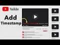 How to Add Timestamp in YouTube