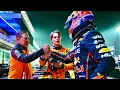 Max Verstappen congratulates Oscar Piastri on Pole Position after Qualifying in Qatar | BTS