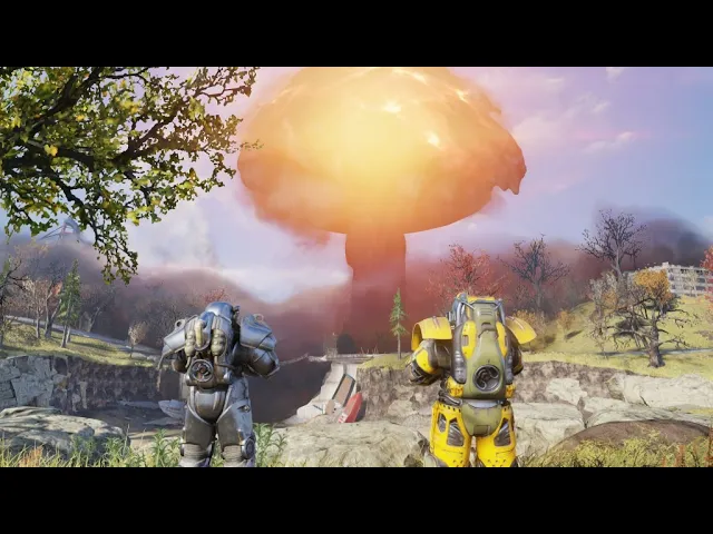 Nuking a Settlement | Fallout 76 Wastelanders: Foundation Nuke