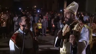 افتحوا ايها الملوك ابوابكم وارتفعي ايتها الابواب الدهريه ليدخل مللك المجد    تمثيليه القيامه  دندنها