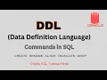 DDL Commands in SQL Oracle Database Practical Implementation of DDL
