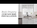 Walmart Basic Curtain Rod Installation