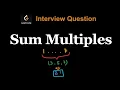 Sum Multiples - Leetcode 2652