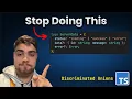 Stop using so many optionals Simple typescript trick
