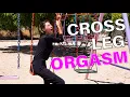 Thigh-rubbing thigh-clenching cross leg masturbation orgasms