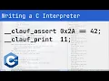 Simple Expressions and Statements - Writing a C interpreter
