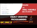Final Variable in JAVA Static vs Final Variable Code and URDU Explanation
