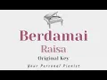 Berdamai - Raisa (Original Key Karaoke) - Piano Instrumental Cover with Lyrics