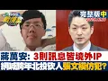 【完整版中集】蔣萬安:3則訊息皆境外IP 網喊跨年北投砍人張文模仿犯？#少康戰情室 20251221｜#沈富雄 #高嘉瑜 #張志豪 #林沛祥 #徐巧芯 #游淑慧