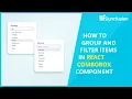How to Group and Filter Items in React ComboBox Component