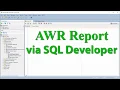 en How to generate AWR reports via Oracle SQL Developer