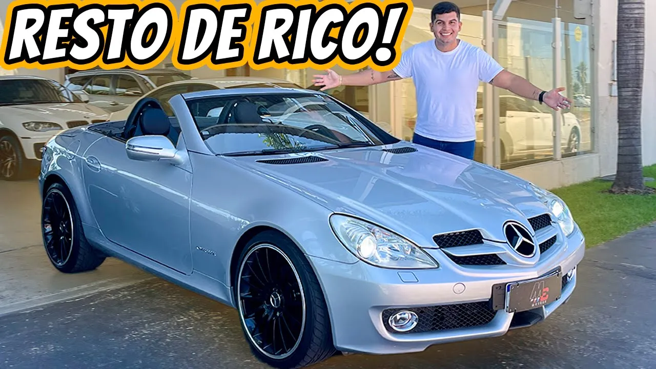 Mercedes SLK 200 2008 - Conversível de LUXO com preço de POPULAR 0KM pra pagar de PATRÃO