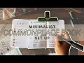 Minimalist Commonplace Book Set-up and First Entries