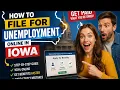 How to file for unemployment online in Iowa