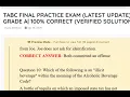 TABC FINAL PRACTICE EXAM LATEST UPDATE QUESTIONS ANSWERS