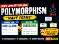 312 Polymorphism Compile Time and Run Time OOPS Concept in Java Selenium Java 2026