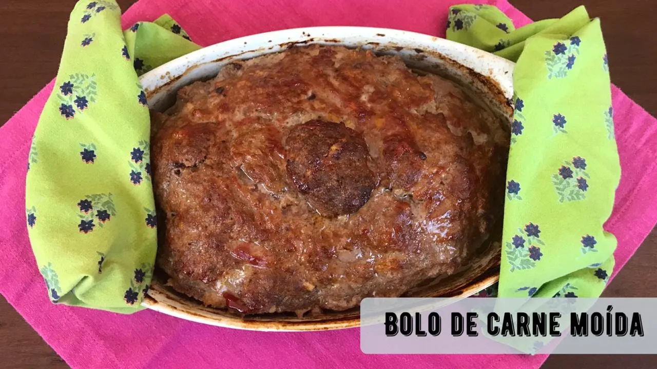 30 minutos na cozinha - BOLO DE CARNE MOÍDA