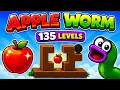 APPLE WORM ALL 135 LEVELS Walkthrough Full Game Solution