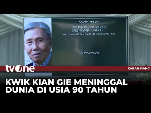 Ekonom Senior Kwik Kian Gie Tutup Usia