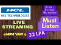 HCL java developer interviewer LIVE questions and answers 6