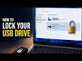How to Lock a USB Flash Drive So It s Useless if Stolen USB Encryption Password Protection
