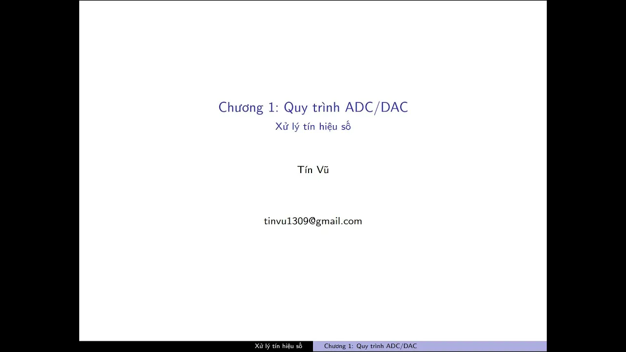 Chương 1.1: ADC và tốc độ Nyquist