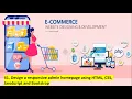 41 Design a responsive admin homepage using HTML CSS JavaScript and Bootstrap