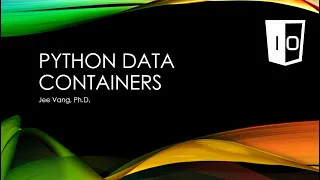 Python Data Containers