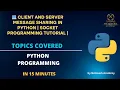 Client and Server Message Sharing in Python Socket Programming Tutorial