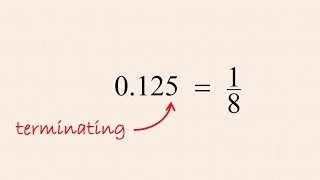 Pre-Algebra 19 - Converting Terminating Decimal Numbers to Fractions