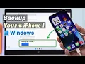 Backup iPhone to Windows PC Updated Process
