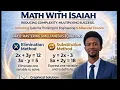 How to Solve Simultaneous Equations Elimination Substitution Day 8 Masterclass
